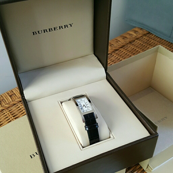 Burberry rectangular watch Clearance